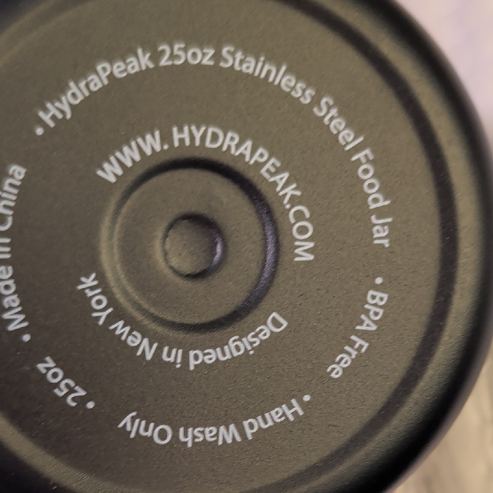 Hydrapeak Black Insulated Food Container - Picture 2 of 3